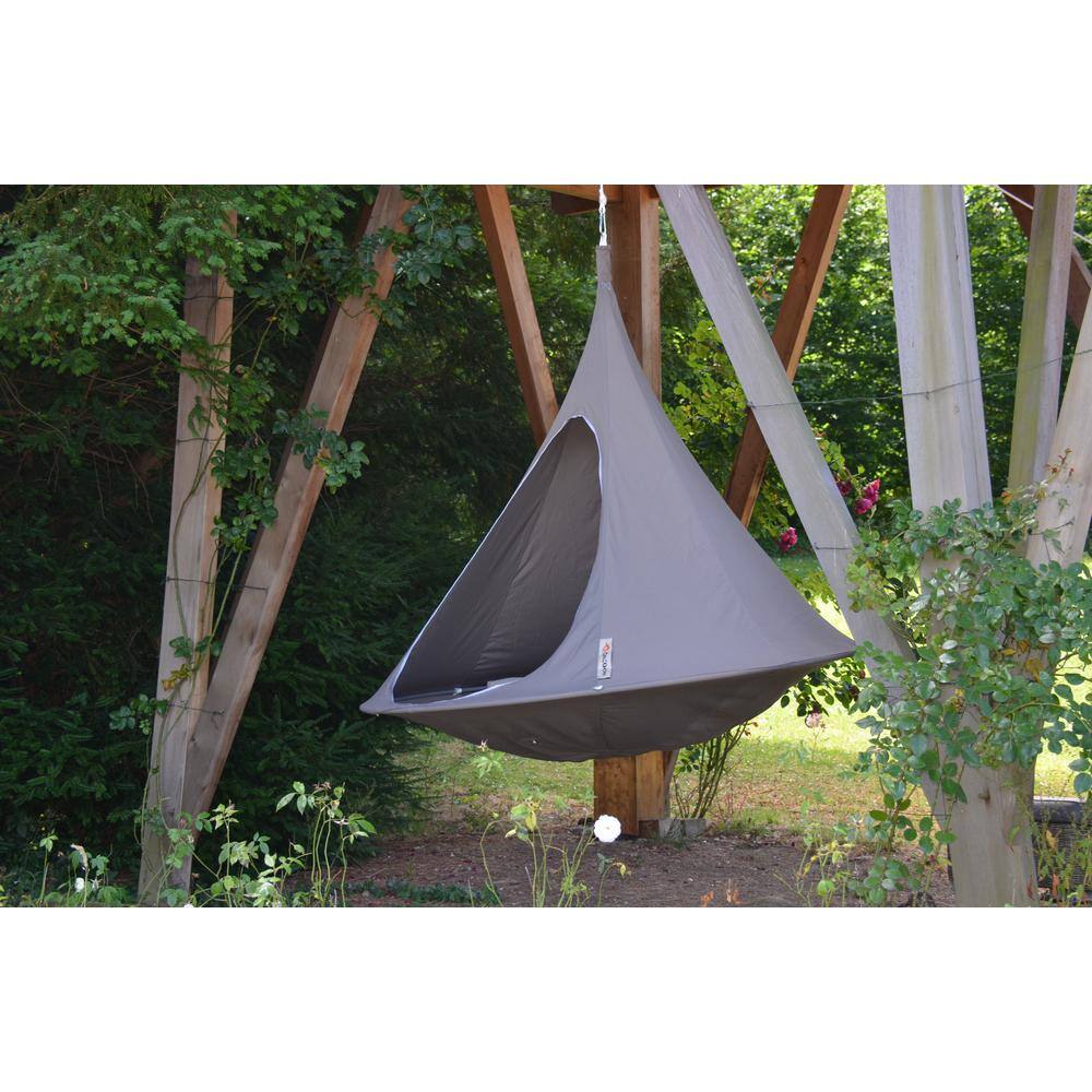Vivere 6 ft. Hanging Nest Cacoon in Taupe