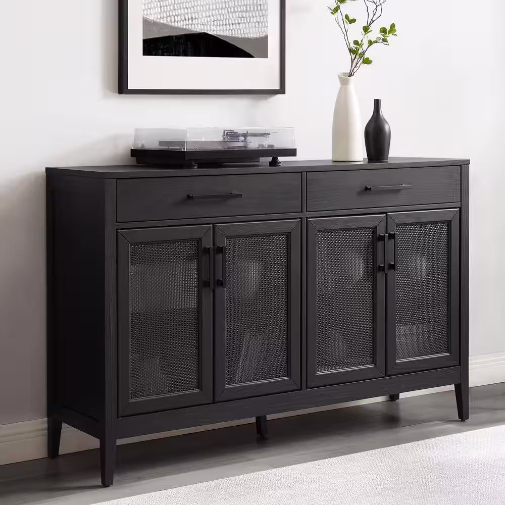 CROSLEY FURNITURE Milo Black Sideboard