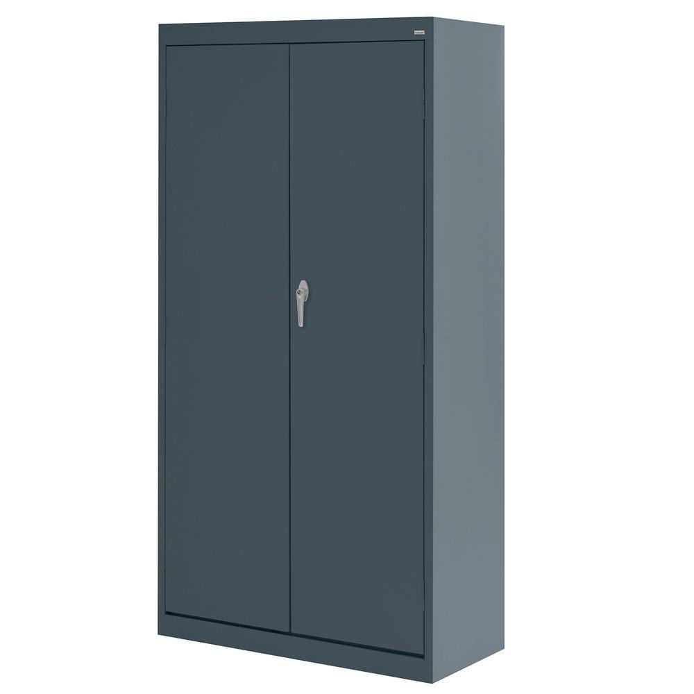 Sandusky Supply ( 30 in. W x 66 in. H x 18 in. D ) Freestanding Cabinet with 3 Fixed Shelves in Charcoal