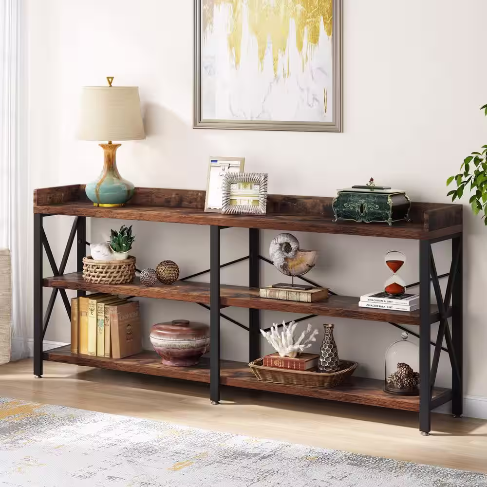 BYBLIGHT Turrella 70.9 in. Rustic Brown 38