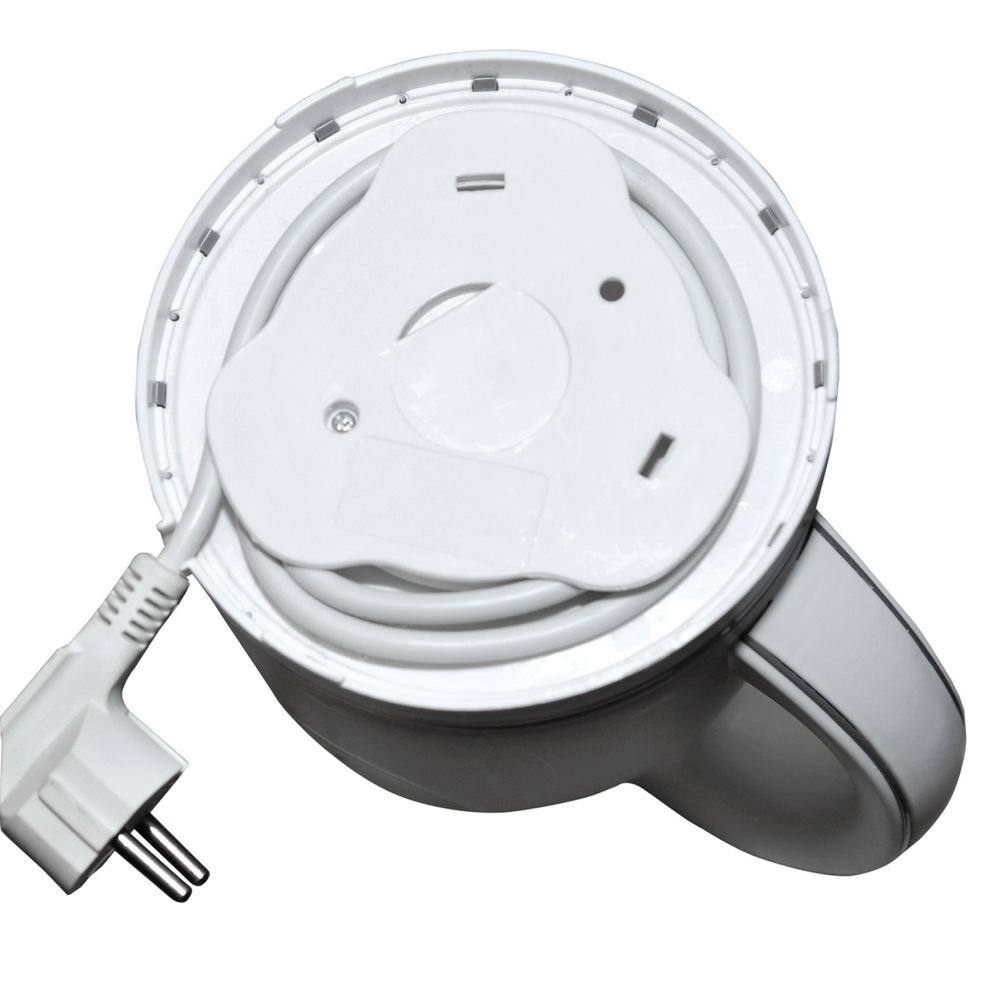 Premium LEVELLA 6-Cup Cordless White Electric Kettle with Detachable Base