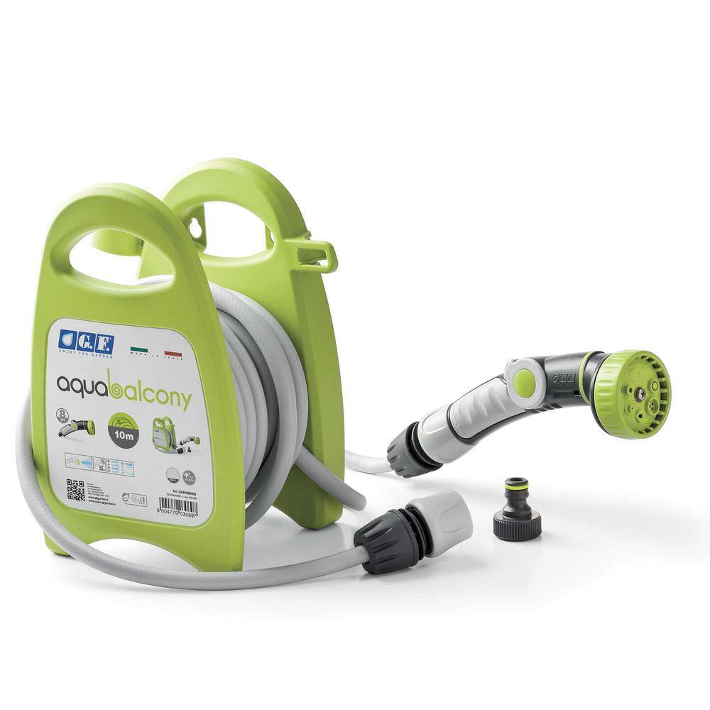 None 3/8 in. Dia x 33 ft. Hose with Hose Hanger Aqua Balcony