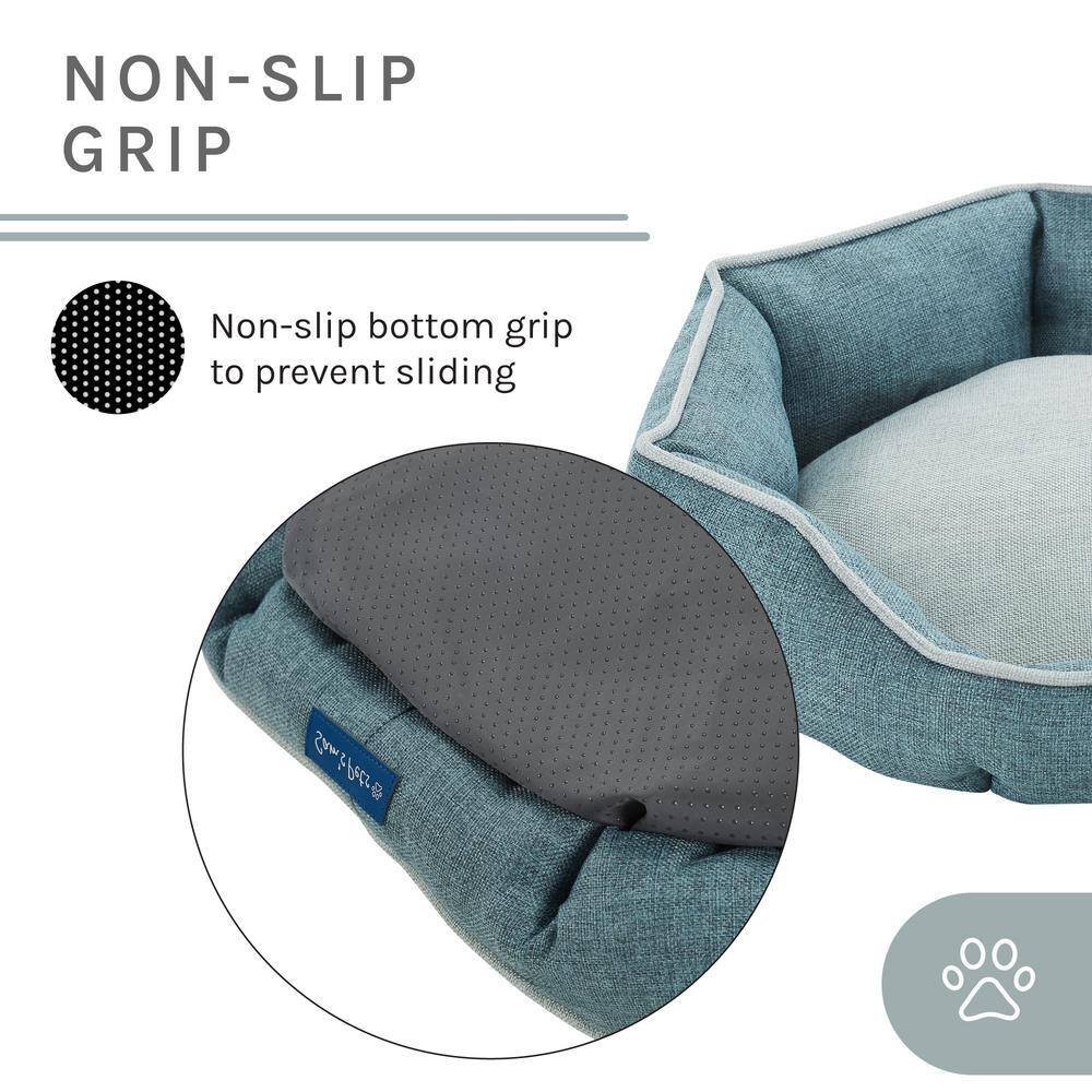 Sam's Pets Arthur Medium Teal Hexagon Dog Bed