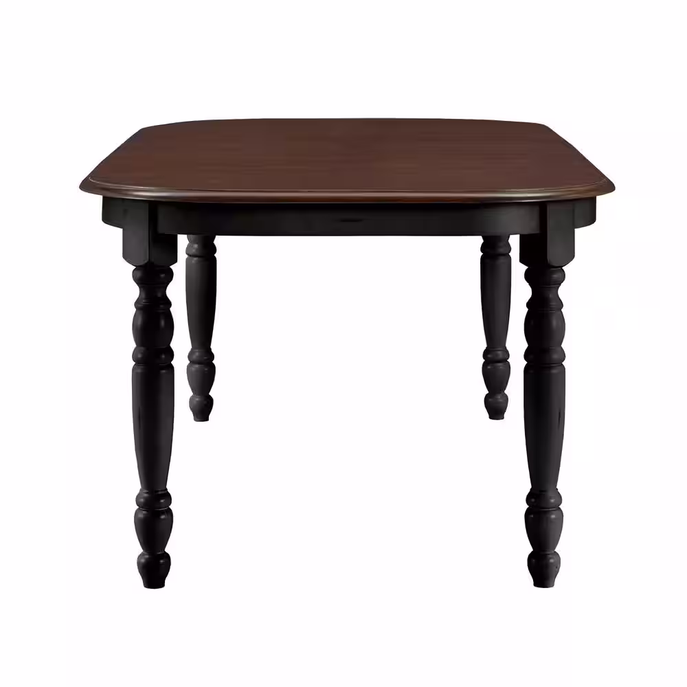 HomeSullivan Anna Antique Black Extendable Dining Table