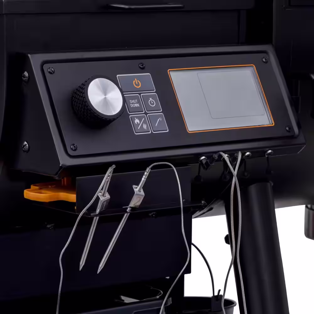 OKLAHOMA JOE'S Rider 900 DLX Pellet Grill and Smoker in Black with 906 sq. in. Cooking Space