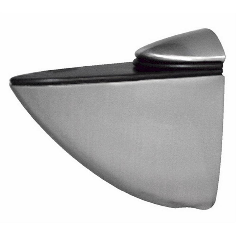 Wallscapes Allure 8 in. x 40 in. x 5/16 in. Clear Waved Shelf with 2 Pelican Wall Brackets Shelf Kit