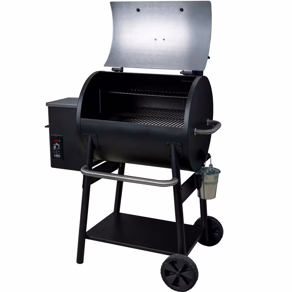Z GRILLS 590 sq. in. Wood Pellet Grill and Smoker PID, Stainless Steel