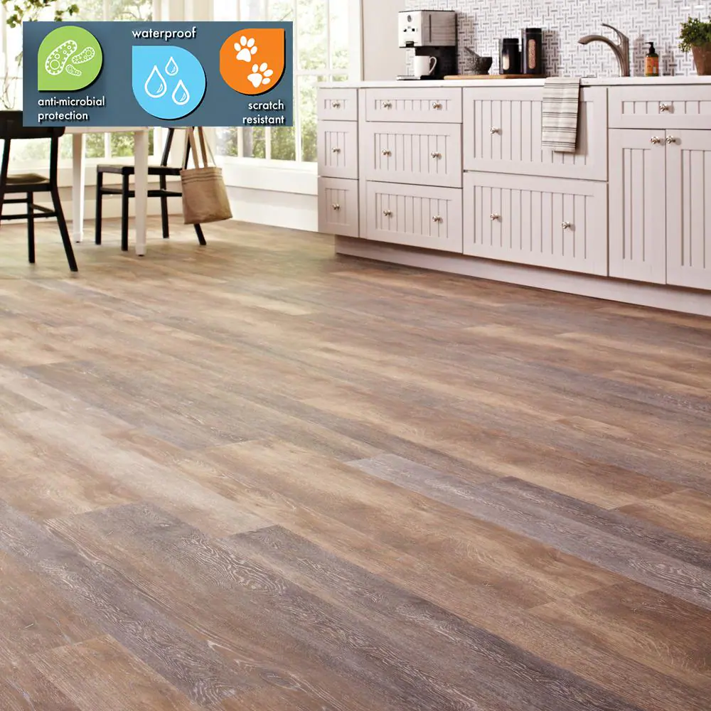Lifeproof Walton Oak 6 MIL x Multi-Width x 48 in. L Click Lock Waterproof Luxury Vinyl Plank Flooring (19.5 sqft/case)
