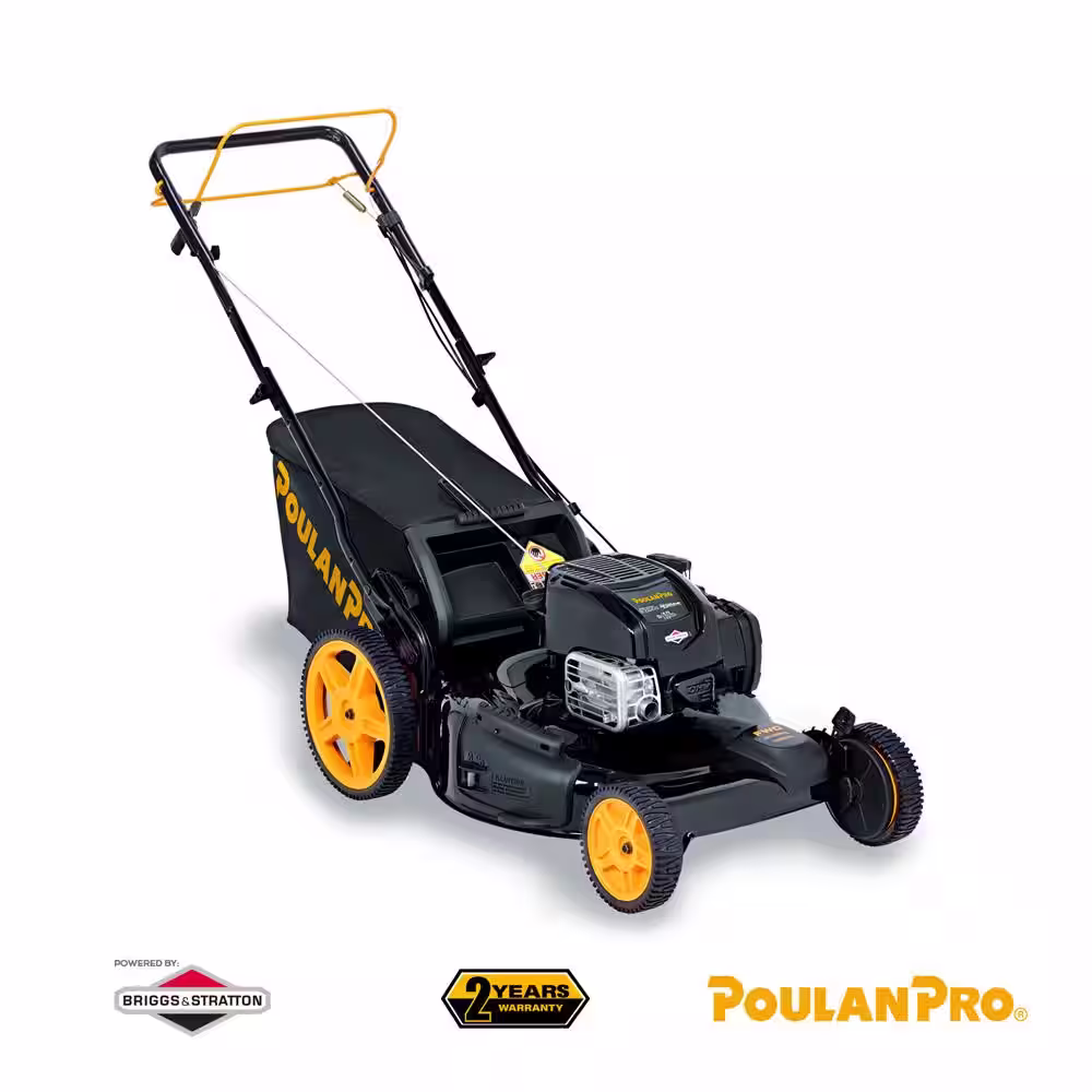 Poulan PRO 675EXi 22 in. 163 cc Briggs and Stratton Gas FWD Walk Behind 3-in 1 Self-Propelled Lawn Mower