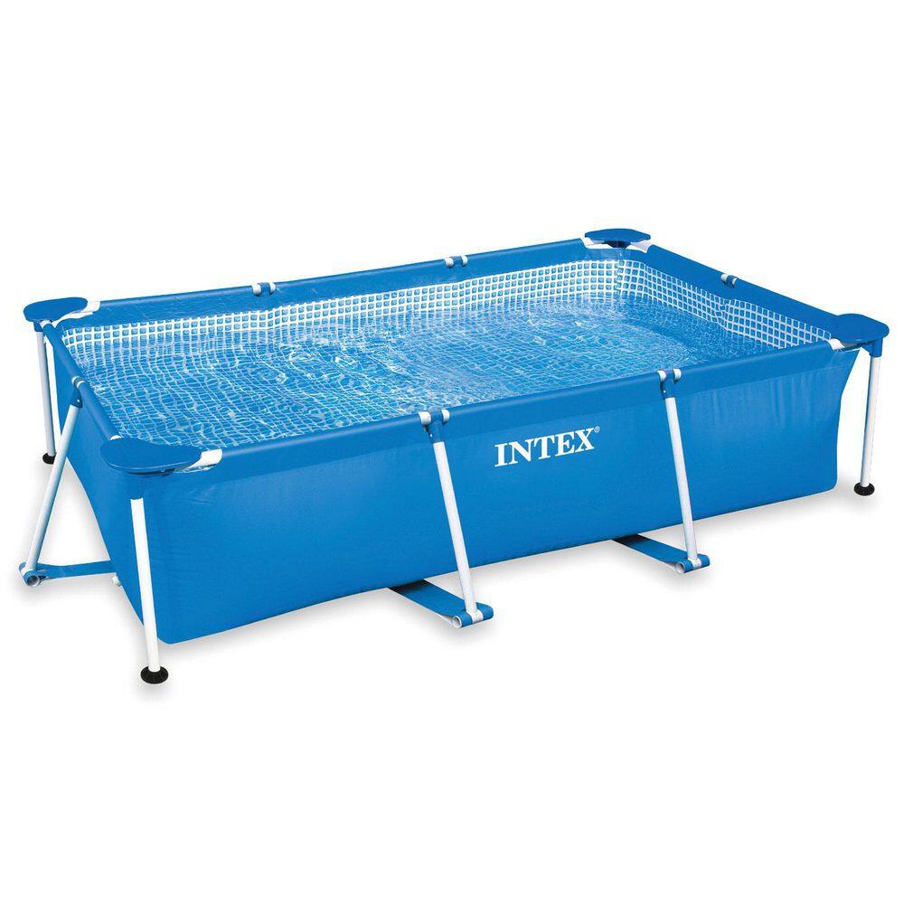 INTEX 86 in. x 59 in. x 23 in. Above Ground Swimming Pool & 530 GPH Pool Cartridge Pump, Rectangle