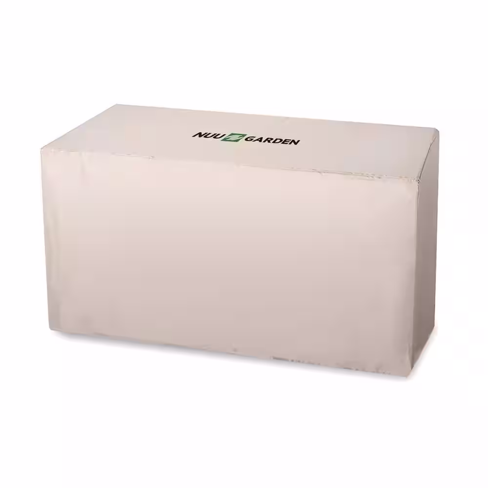 Nuu Garden 50,000 BTU 42 in. Square 24.8 in H Ceramic Propane Gas Fire Pit Table with Cover