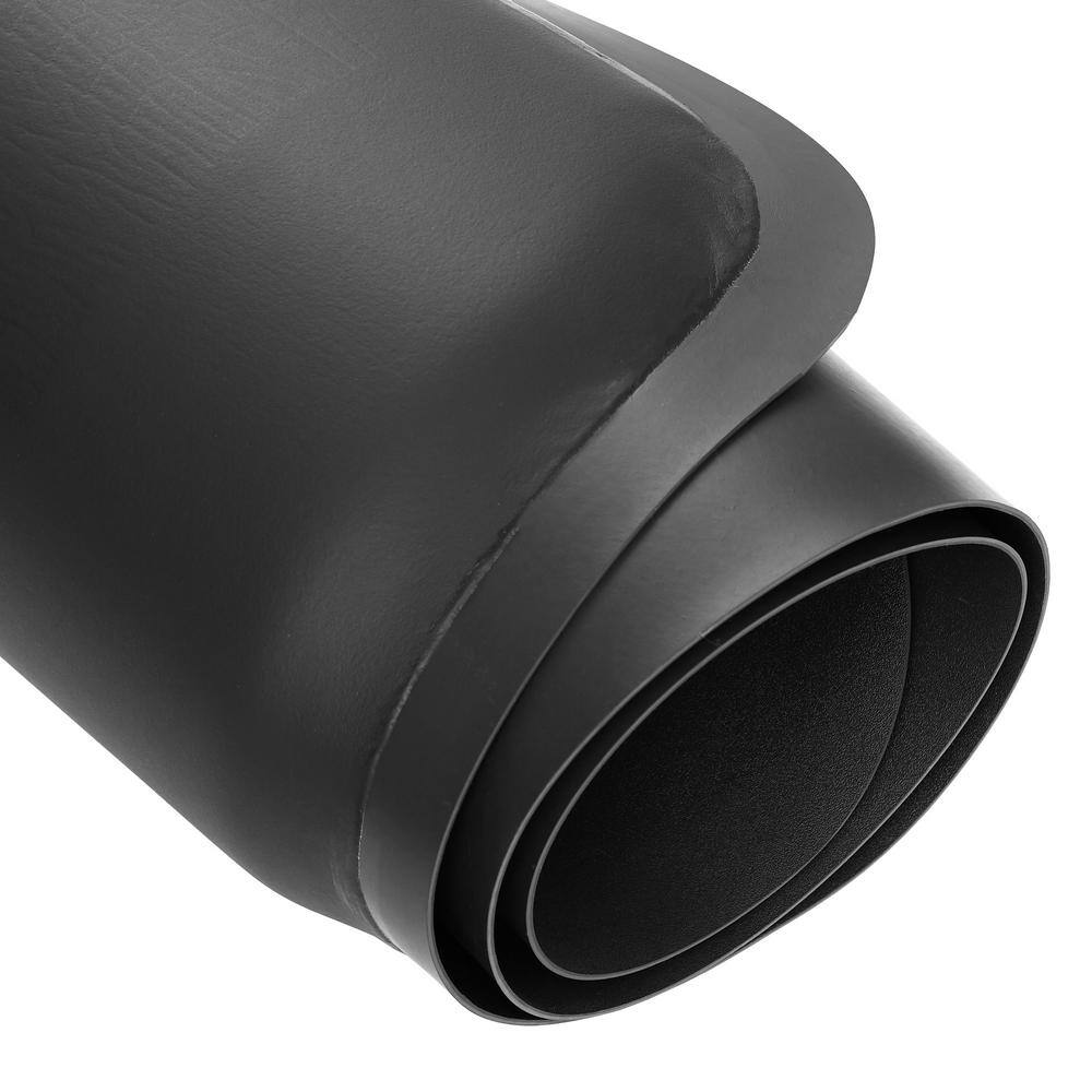Saloniture Pack of 2 Black 36 in. x 60 in. x 1/2 in. Rectangular Anti-Fatigue Mats