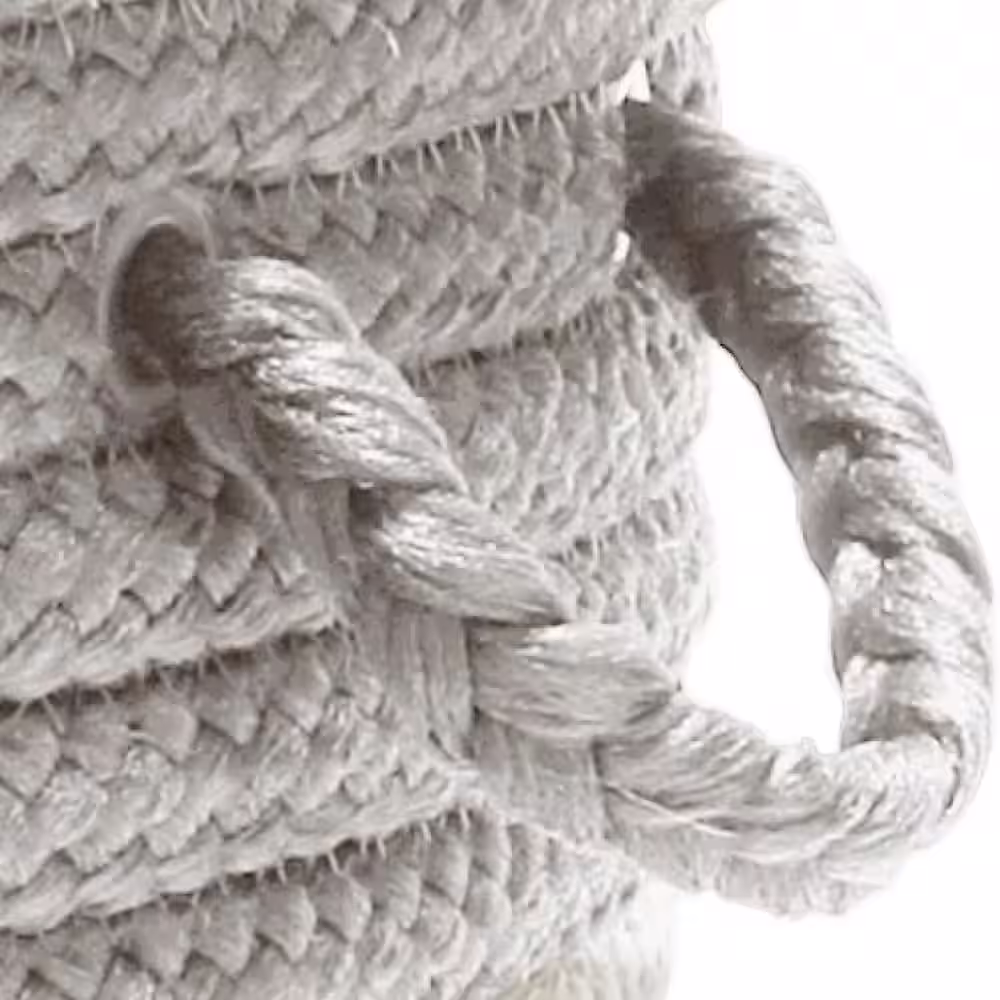 Colonial Mills Color Pop Round Polypropylene Hamper Gray Navy 16 in. x 16 in. x 24 in.