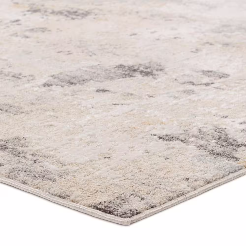 Jaipur Living Gray/Cream 9 ft. x 12 ft. Abstract Area Rug