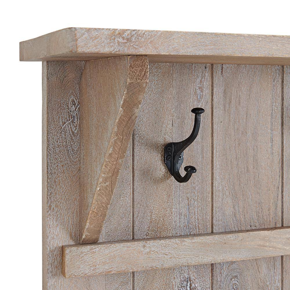 Alaterre Furniture Castleton 70 in. H Driftwood Hall Tree