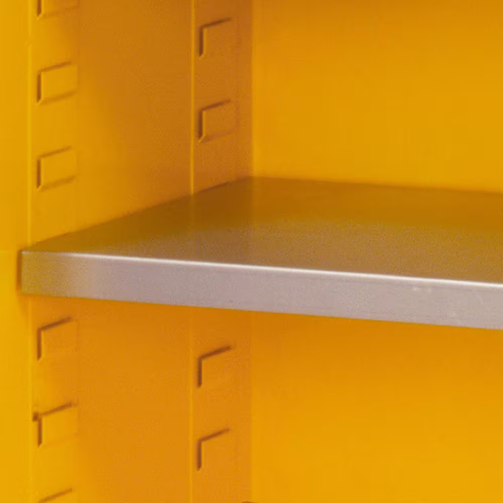 Sandusky Steel Freestanding Garage Cabinet in Safety Yellow (43 in. W x 44 in. H x 18 in. D)