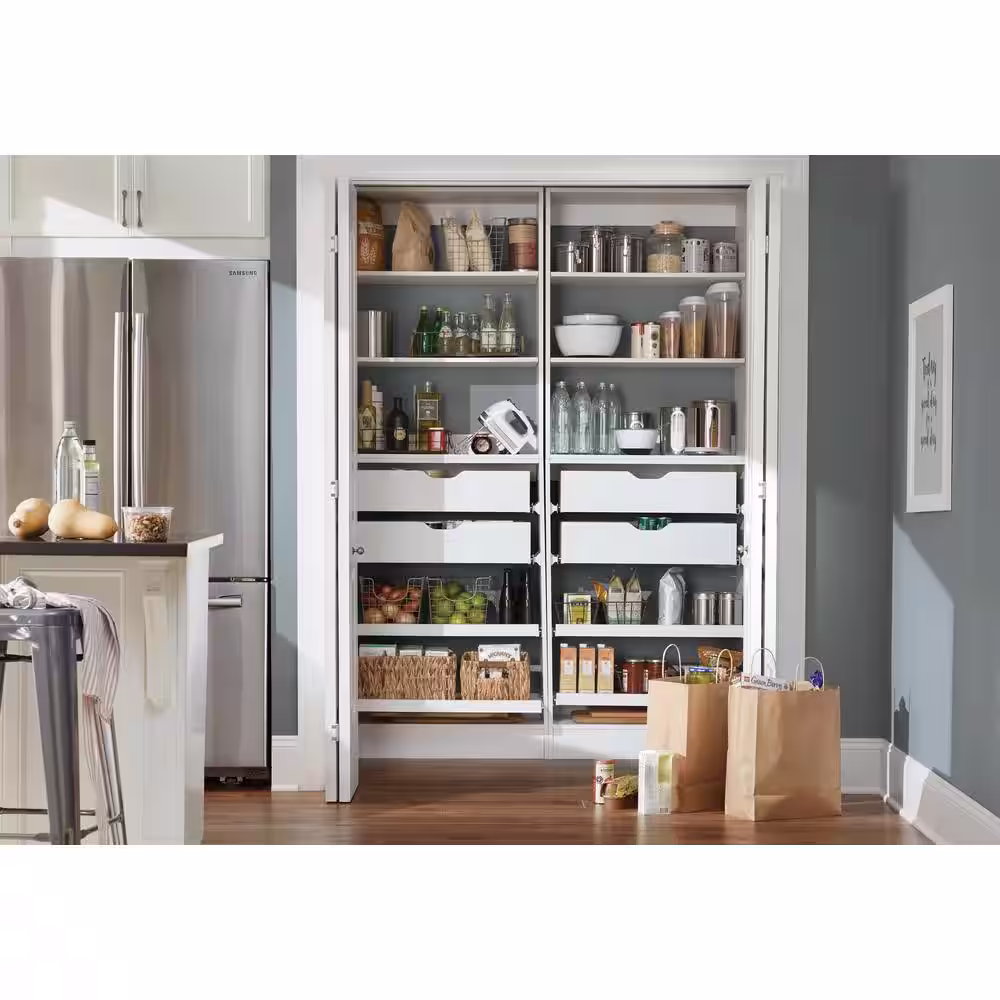 Stonebriar Collection 3.459 in. H x 16.732 in. W Stainless Steel Metal 1-Drawer Wide Mesh Wire Basket