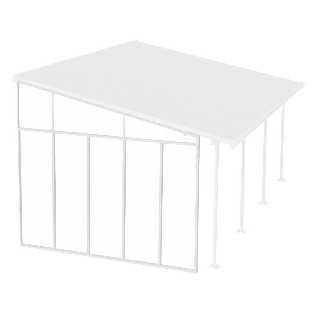 CANOPIA by PALRAM 13 ft. Series Patio Cover SideWall in White