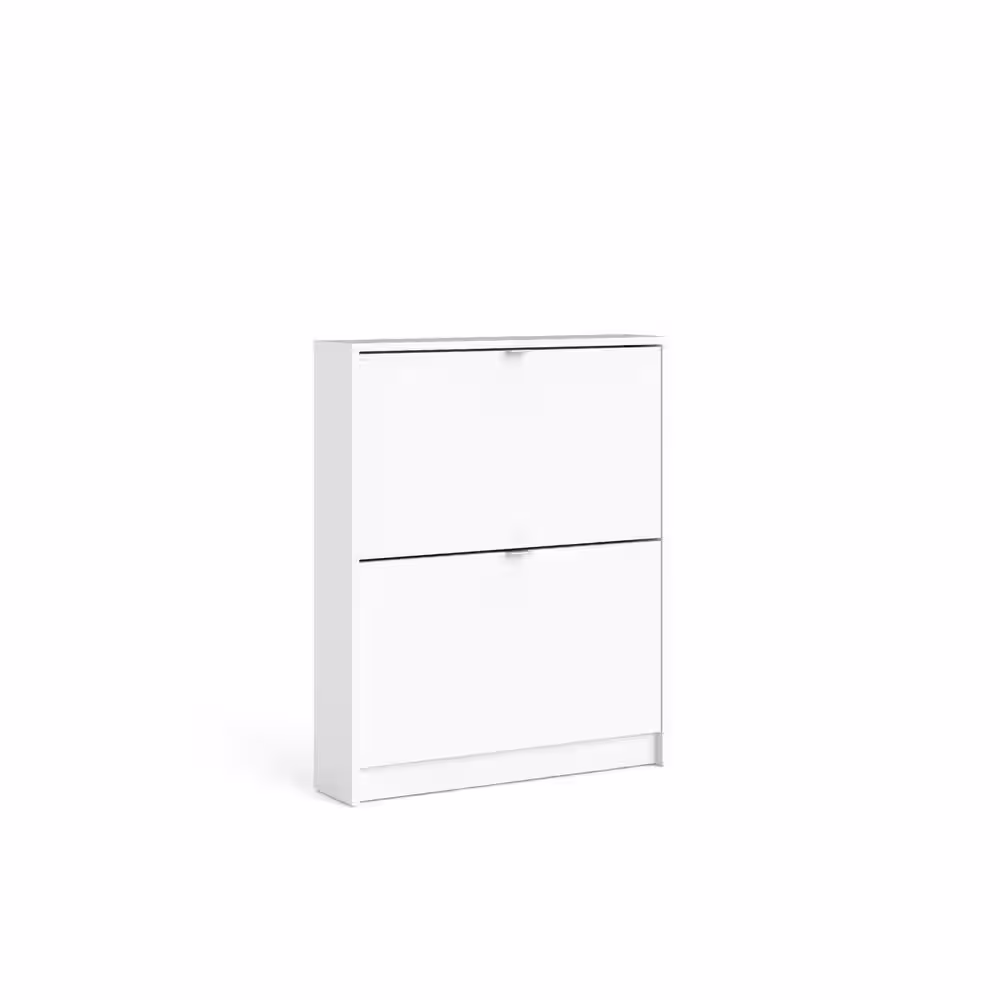 Tvilum 33.54 in. H x 27.68 in. W White Wood Shoe Storage Cabinet