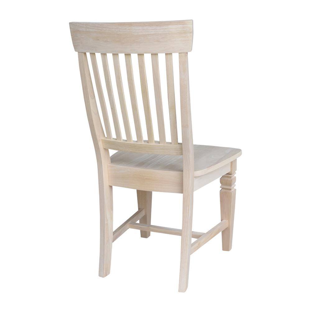 International Concepts Unfinished Wood Mission Dining Chair (Set of 2)