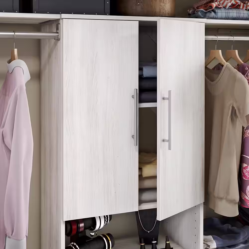 ClosetMaid Style+ 25 in. W Modern Bleached Walnut Closet Door Kit