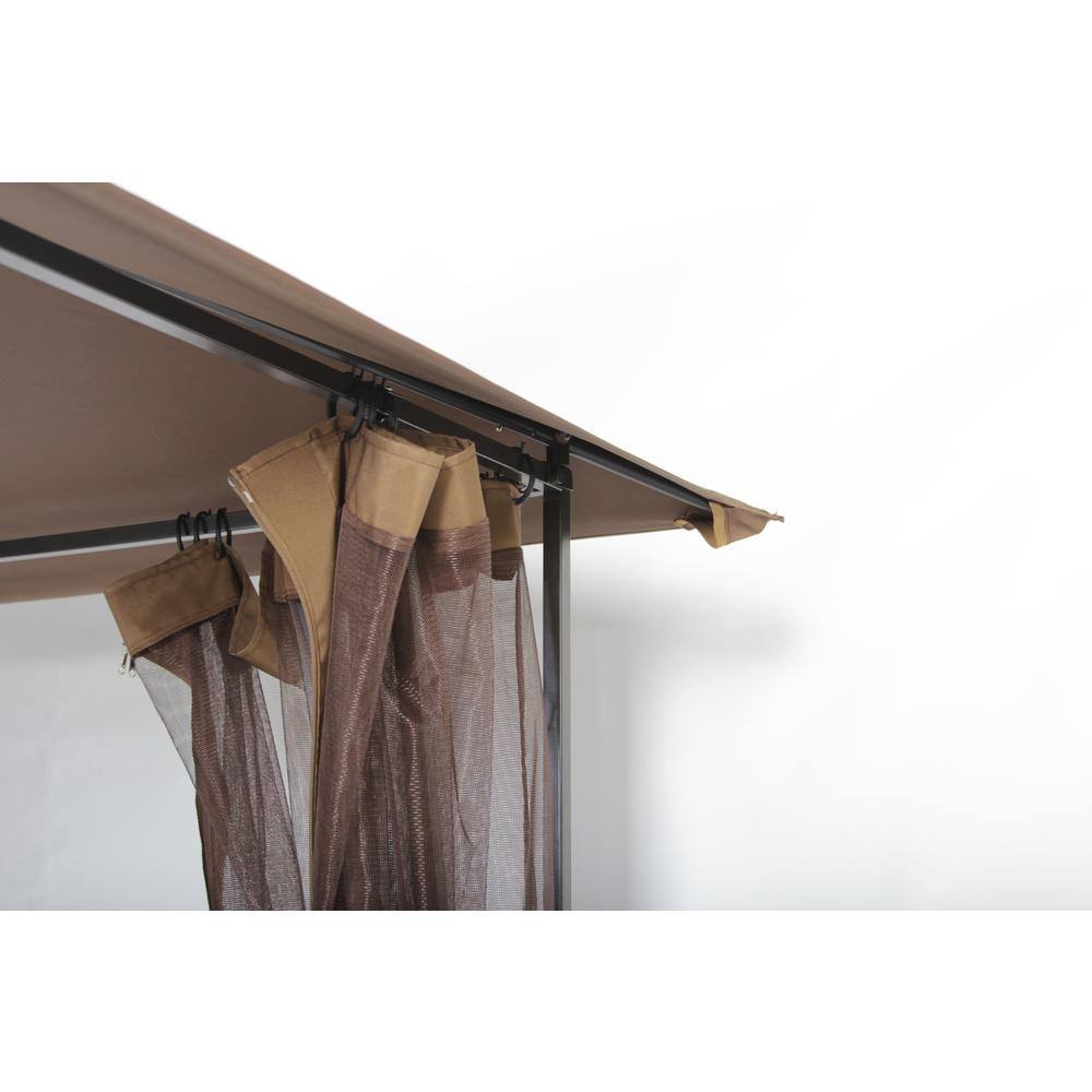 Pacific Casual Altoona 10 ft. x 10 ft. Roof Style Garden House