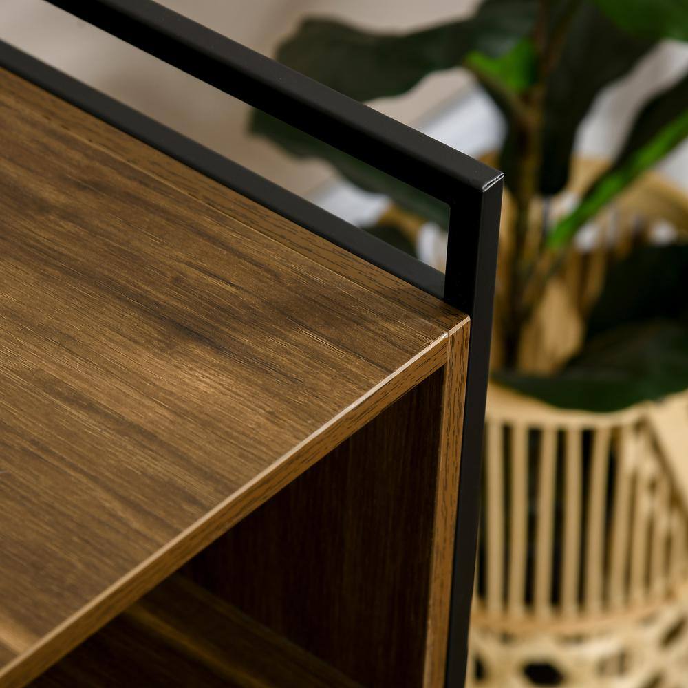 PawHut Hidden Cat Litter Box Enclosure with Scratching Pad, Brown