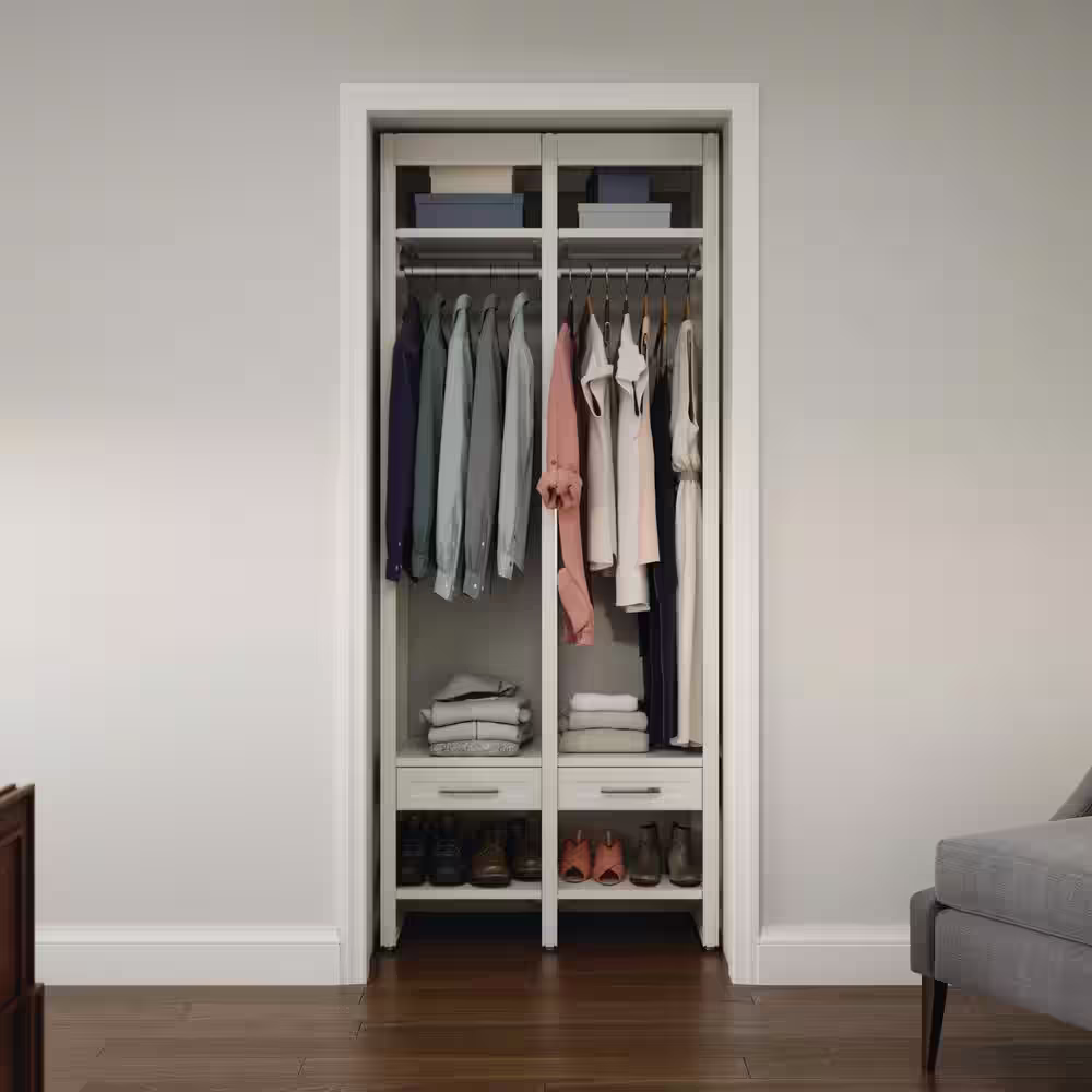 CLOSETS By LIBERTY 18 in. Customizable Closet Organization System Shallow Wood Drawer