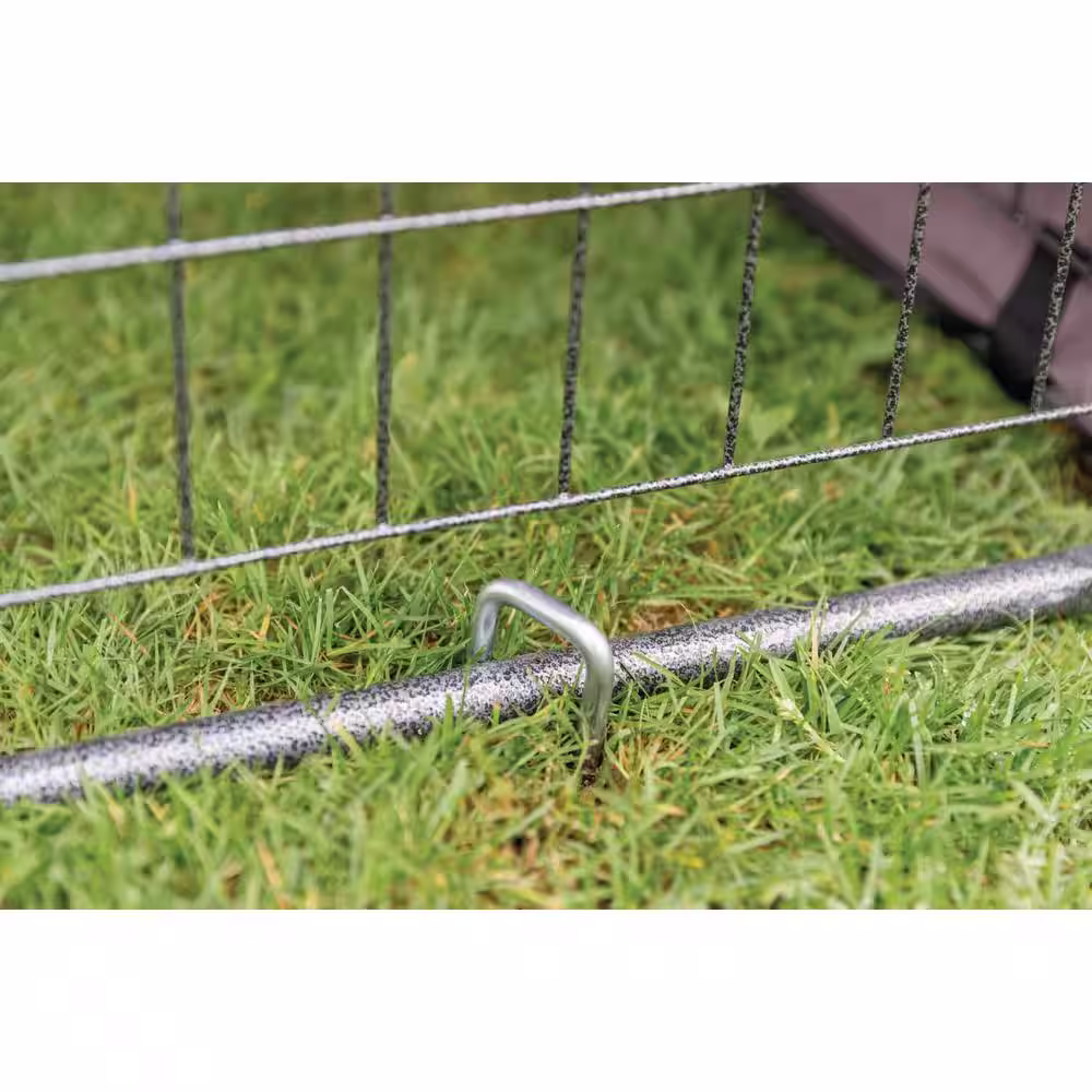 TRIXIE Heavy-Duty Steel Ground Stakes, Twist In-Ground, Kennel Stakes (3-Piece)