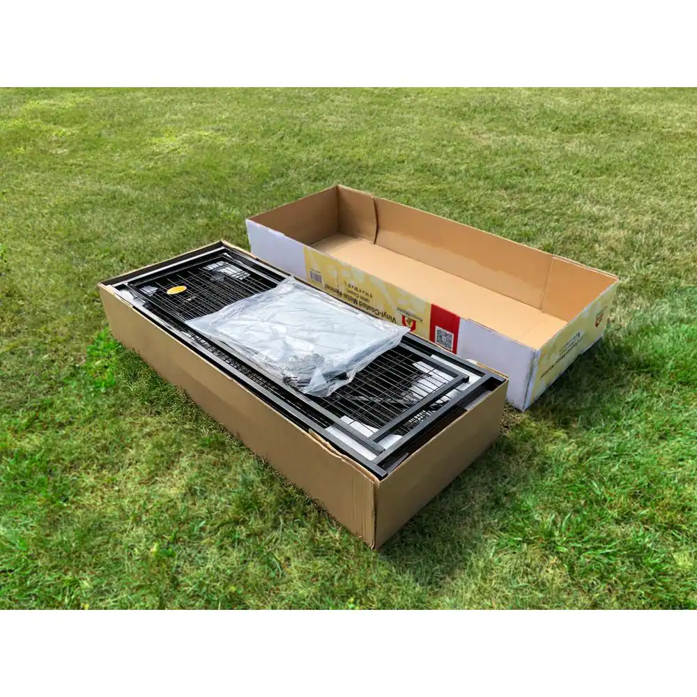 KennelMaster 6 ft. x 4 ft. x 6 ft. Welded Wire Dog Fence Kennel Kit