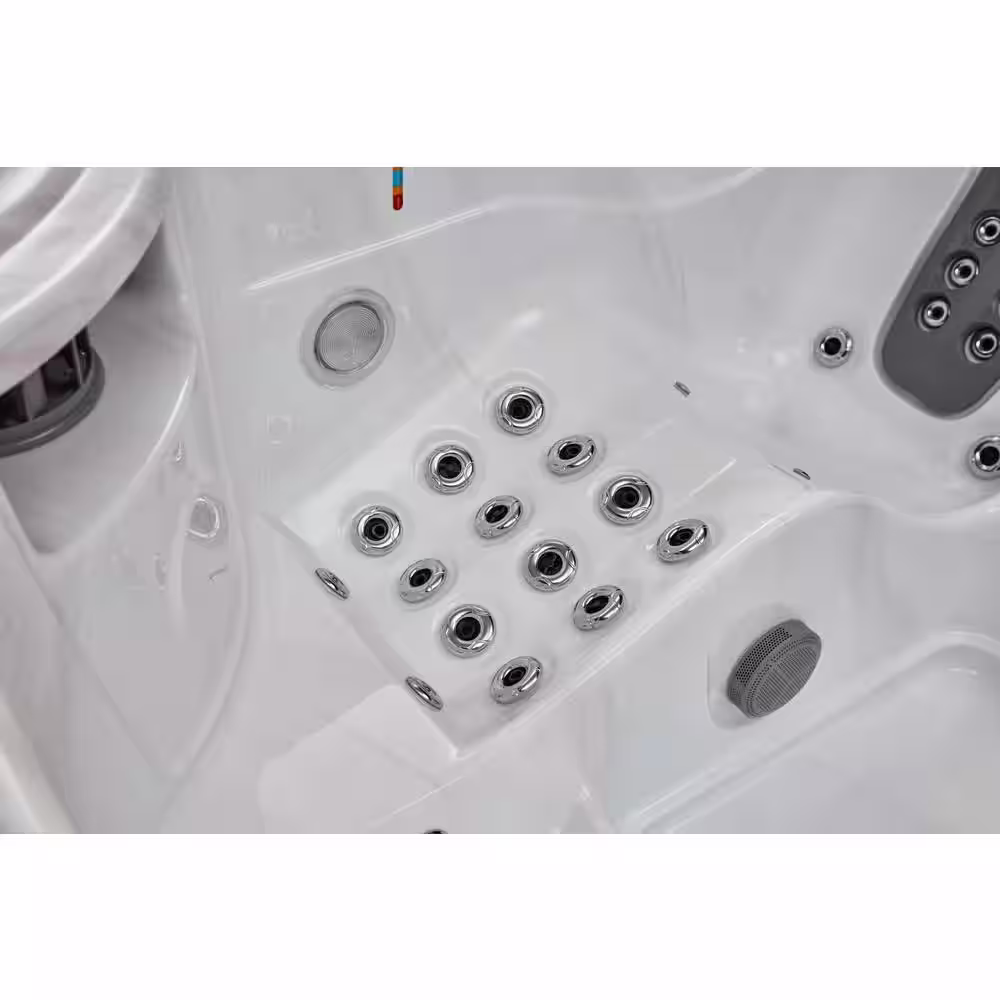 Luxury Spas Infinity 5-Person 77 Jet Dual Lounger Hot Tub with Bluetooth