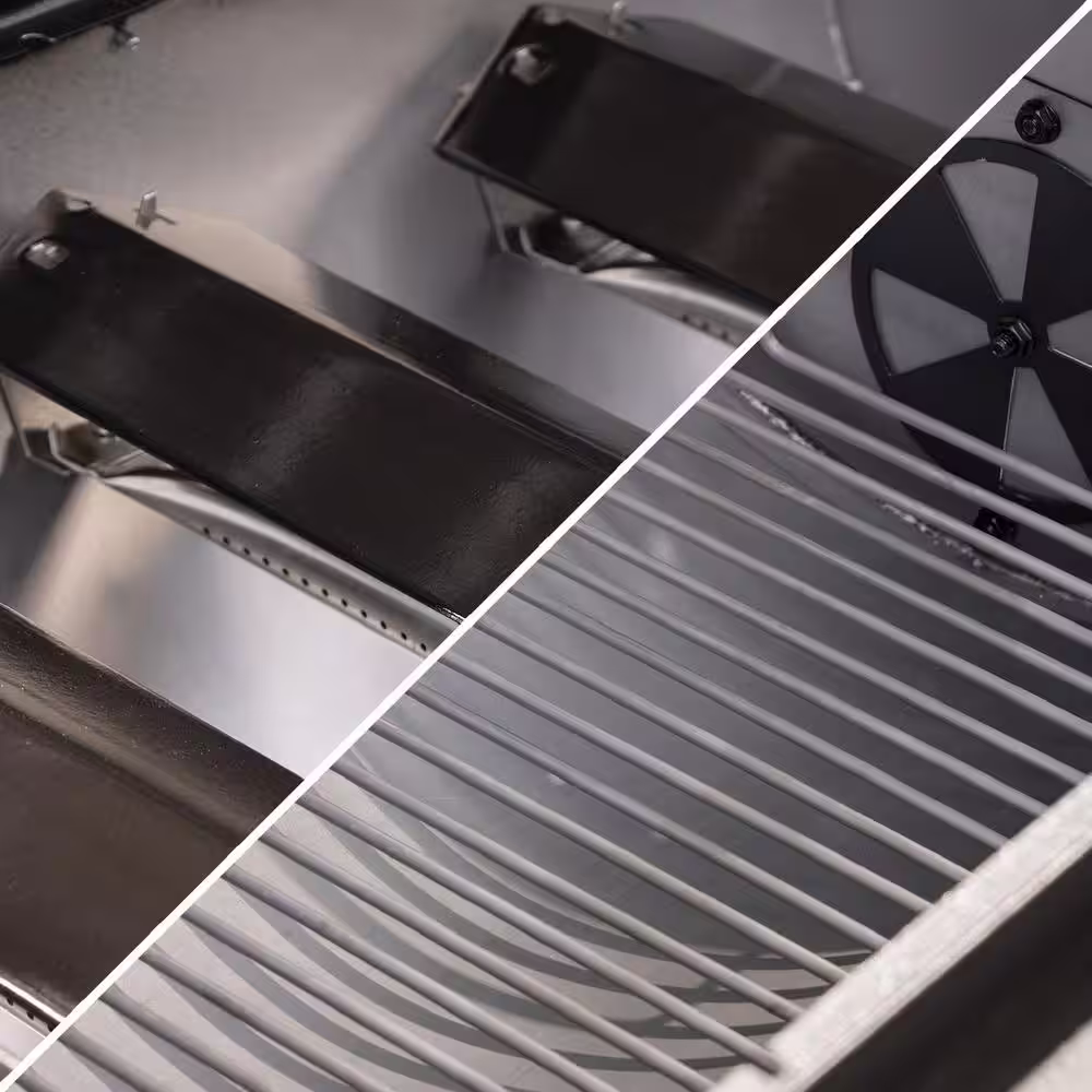 Char-Griller Double Play 1,260 sq., in. 3-Burner Gas and Charcoal Grill in Black