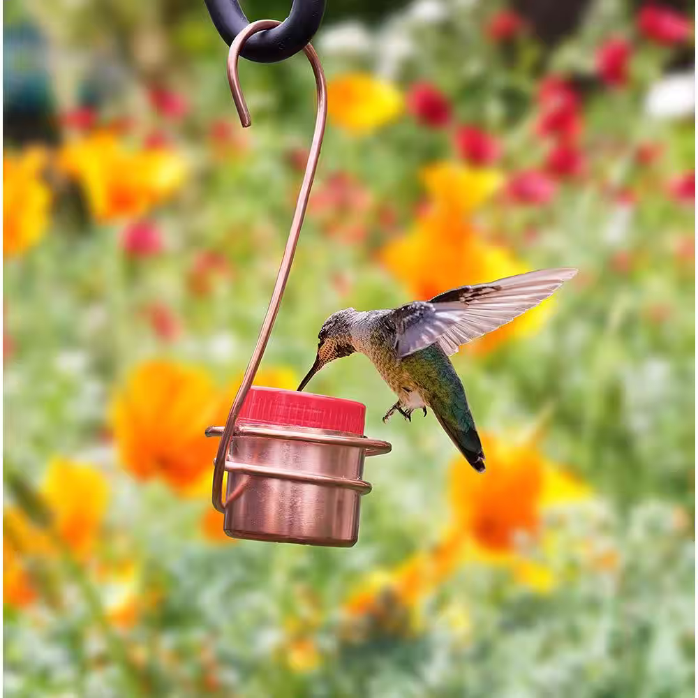 Monarch Abode Monarch Pure Copper Handcrafted Single Hummingbird Feeder