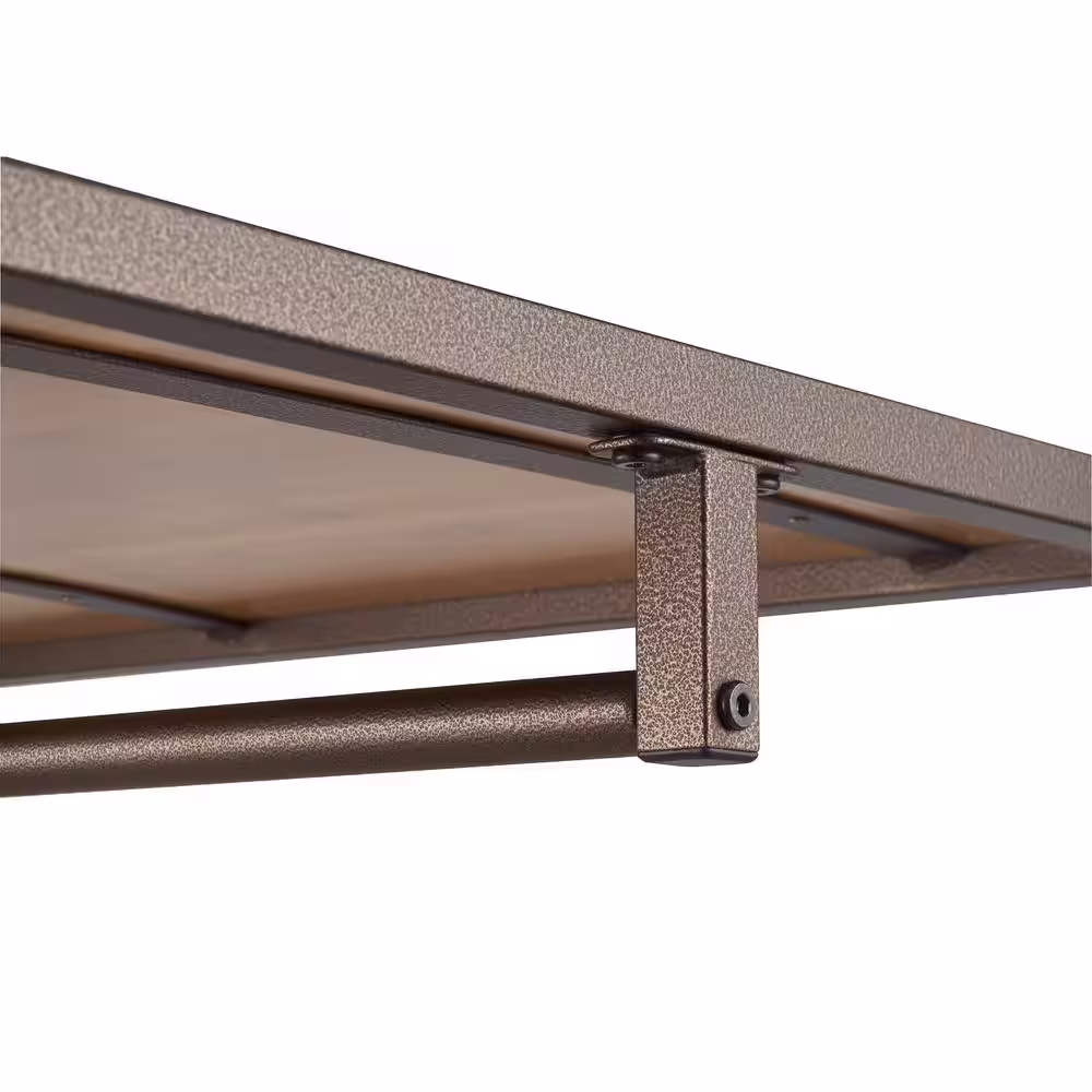 Trinity Bronze Bamboo Clothes Rack 30 in. W x 72 in. H