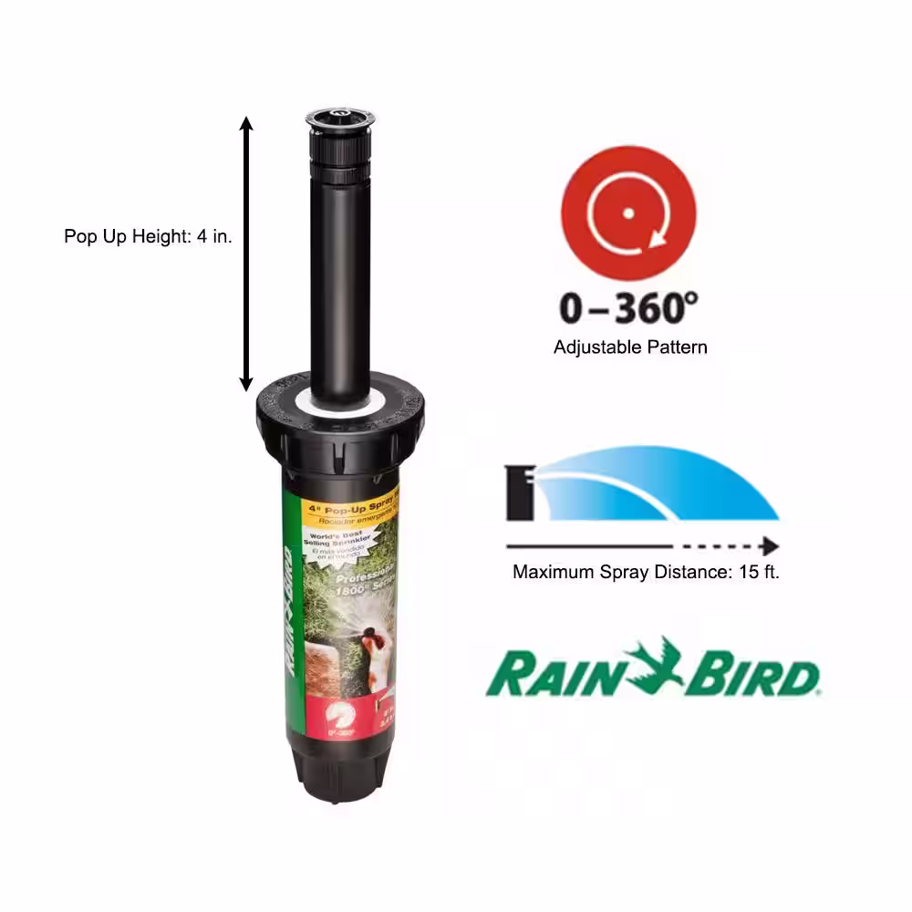 Rain Bird Adjustable Pattern 4 in. Pop-Up Spray Head