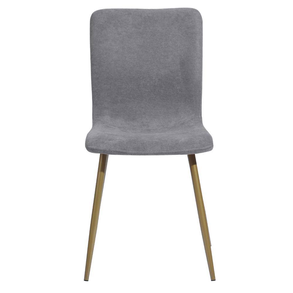 Homy Casa Scargill Grey Textured Fabric Upholstered Dining Chairs (Set of 4)