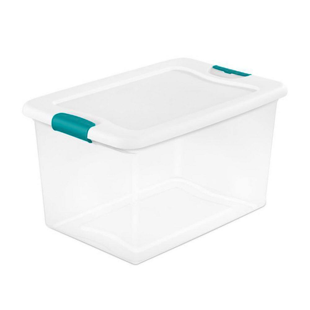 Sterilite 64-Qt. Plastic Stacking Container in Clear (6-pack) and 32-Qt. Plastic Stacking Container in Clear (6-pack)