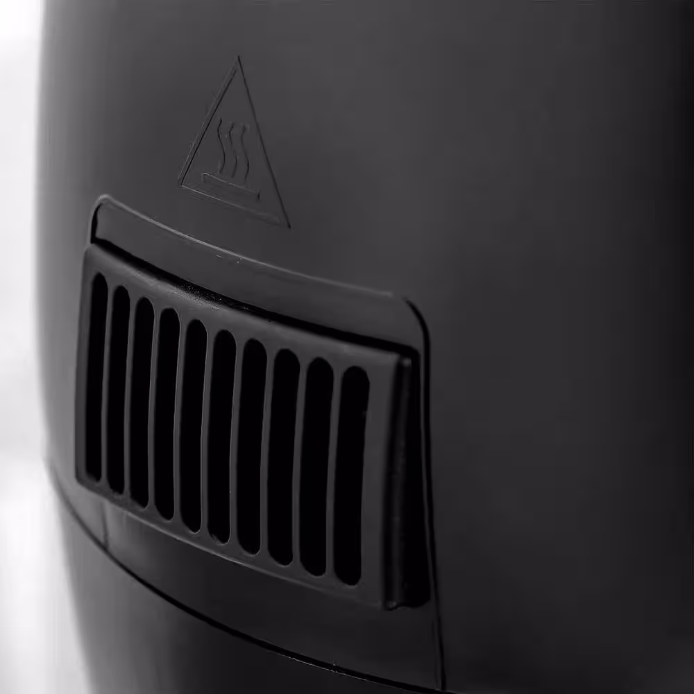 OVENTE 3.2 Quart Black Compact Electric Air Fryer with Non-Stick Removable Basket