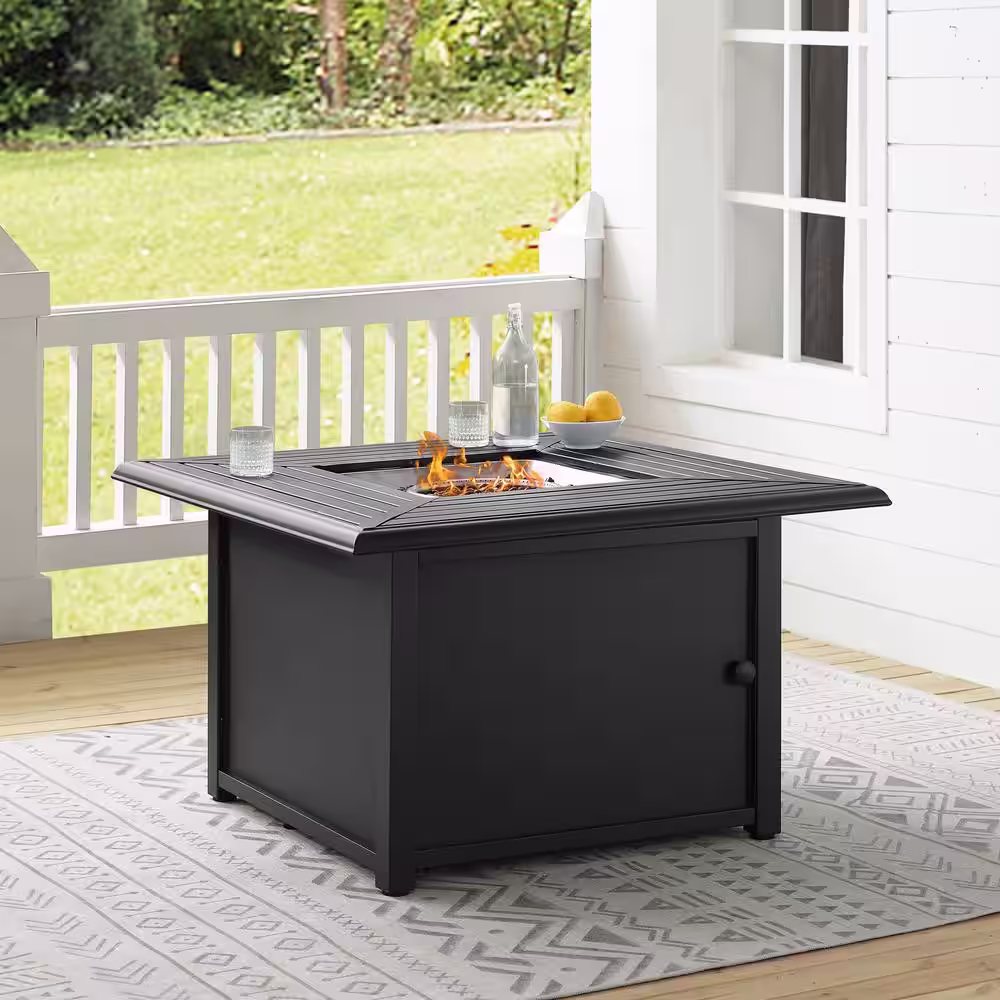 CROSLEY FURNITURE Dante Metal Outdoor Fire Pit Table
