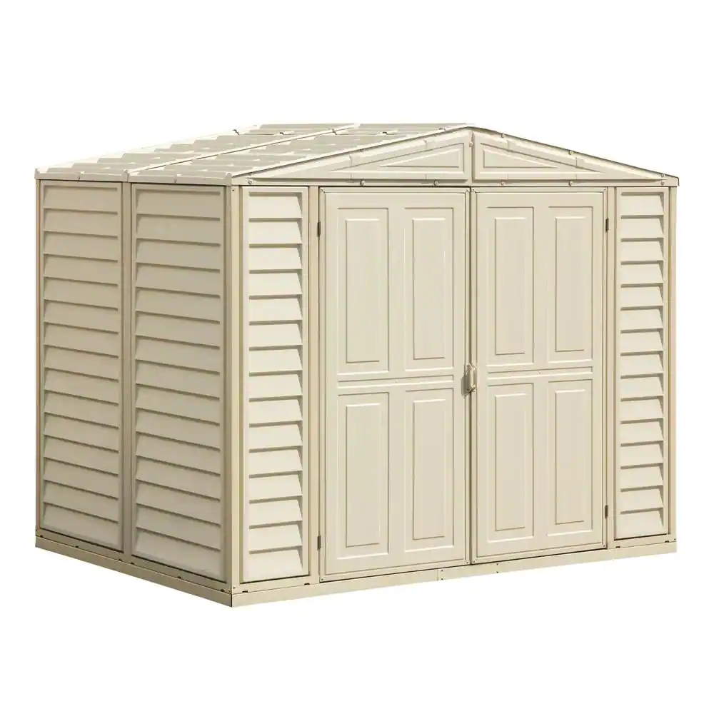 Duramax Building Products 8 ft. x 5.25 ft. Vinyl Shed with Foundation