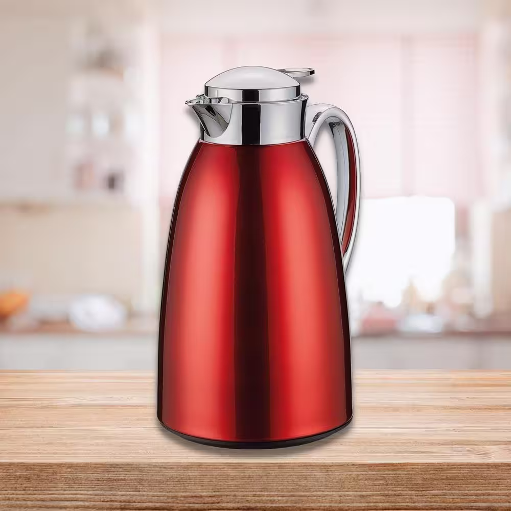 Cilio 34 fl. oz. Red, Venezia Insulated Server, glass liner