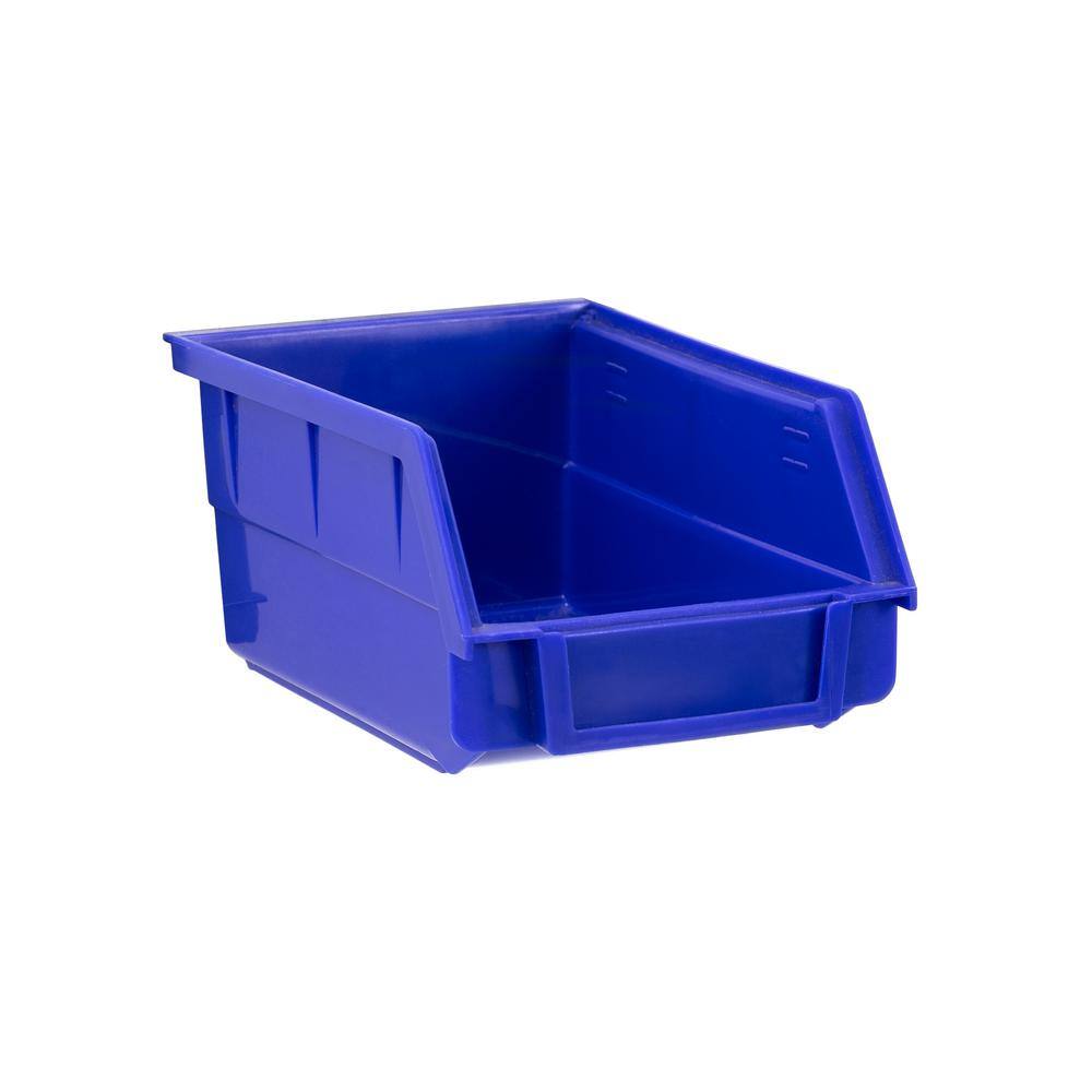 NewAge Products Steel Slatwall Blue Parts Bins (4-Pack)