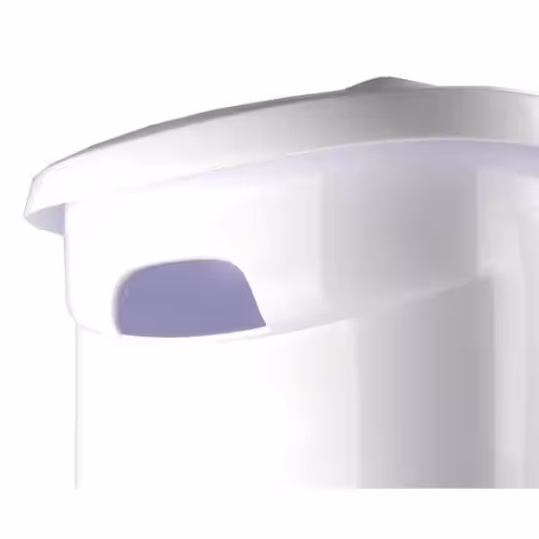 Sterilite White Laundry Hamper With Lift-Top, Wheels, And Pull Handle (6 Pack)