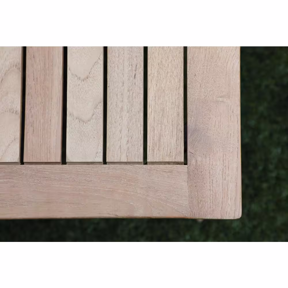 Canopy Bismarck 4-Piece Teak Conversation Set with Cast Lagoon Cushions