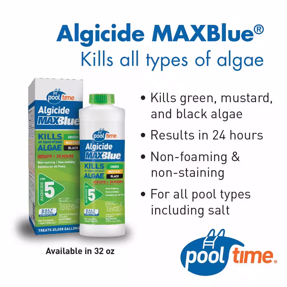 Pool Time MAXBlue 32 oz. Algicide Pool Algaecide