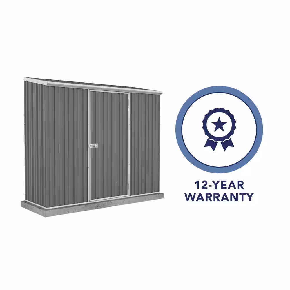 ABSCO Space Saver 7 ft. W x 2.5 ft. D. Galvanized Steel Lean-to Shed with SNAPTiTE assembly system (17.5 sq. ft.)