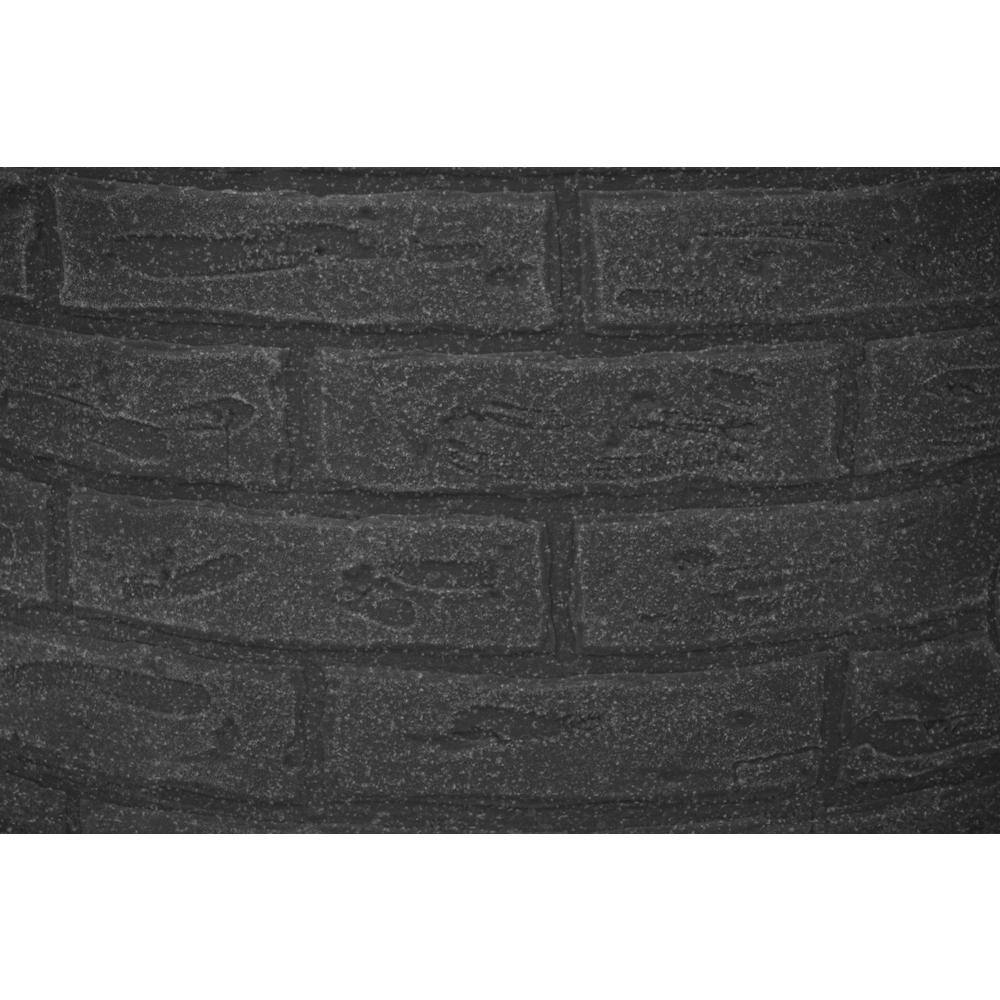 Good Ideas Impressions Downton 50 Gallon Darkened Ribs Dark Granite Rain Barrel