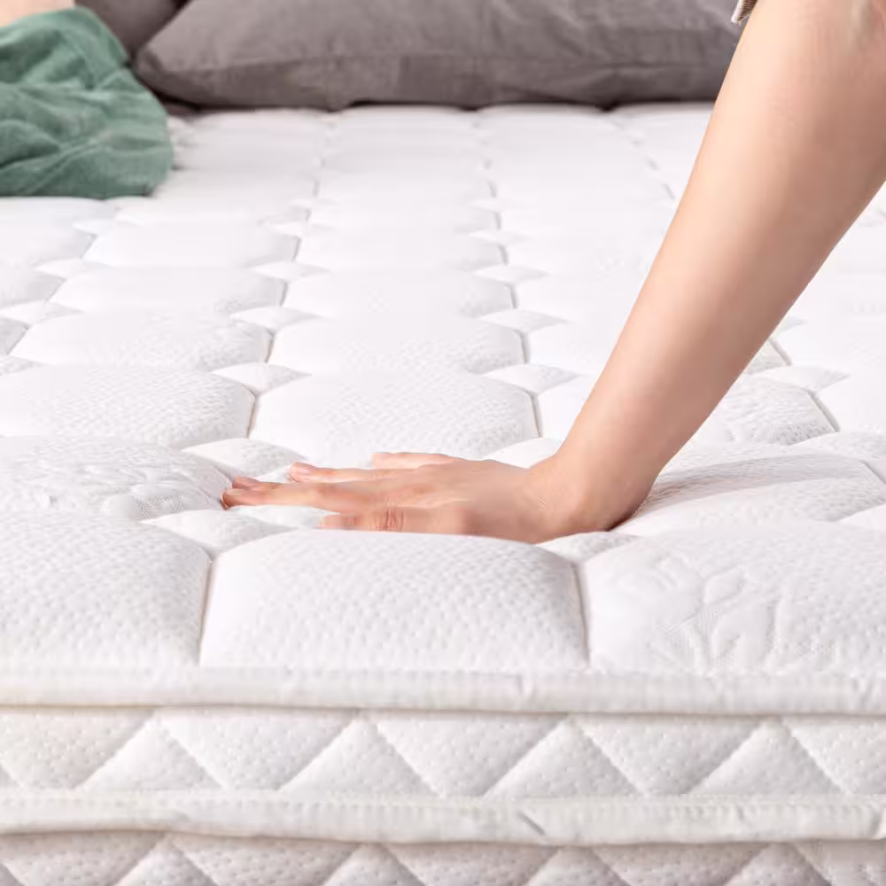 best price mattress Full Medium Pocket Spring Euro Top 10 in. Bed-in-a-Box Mattress