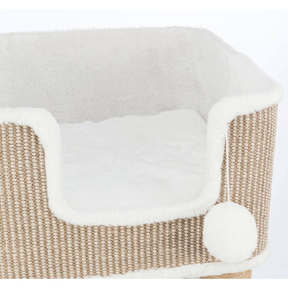 TRIXIE Lucano Cat Tree, Cream/Taupe