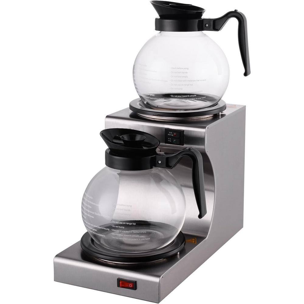 None Hakka Commercial Coffee Warmer and Teapot Warmer, 2-Station 110-Volt, USA Plug